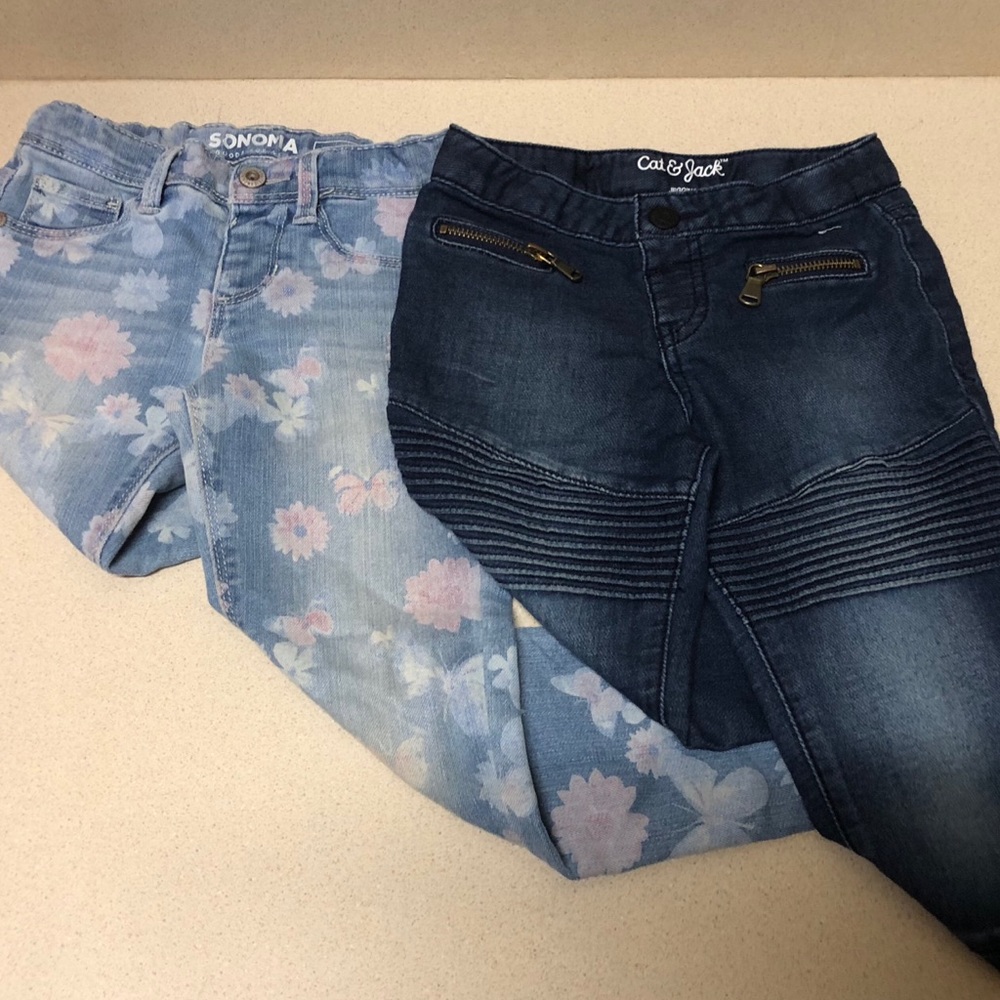 2 pair girls size 5 jeggings